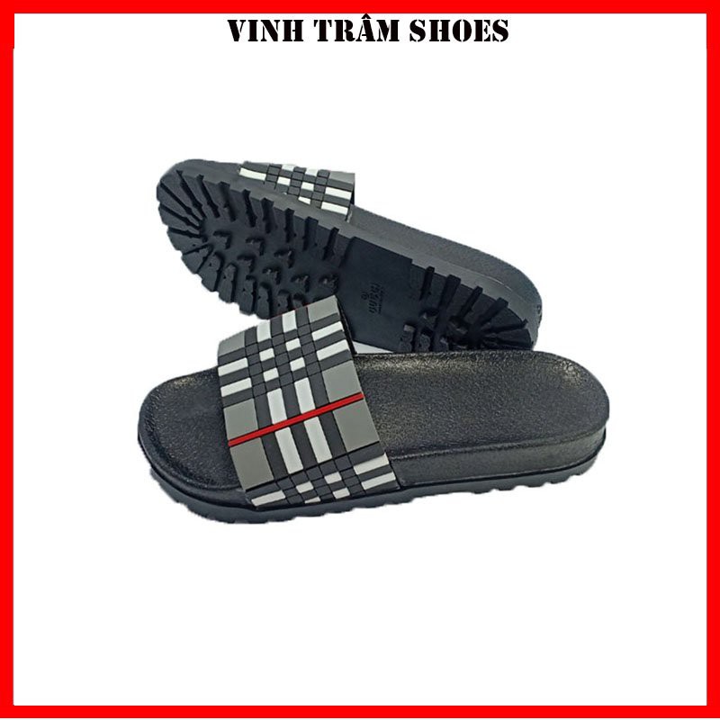 Dép lê thời trang quai ngang nam đế cao 4cm hàng sẵn kho từ 38 - 43