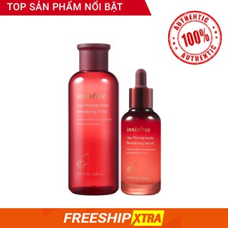 NƯỚC HOA HỒNG VÀ SERUM NGĂN NGỪA LÃO HÓA TỪ LỰU INNISFREE JEJU POMEGRANATE REVITALIZING TONER