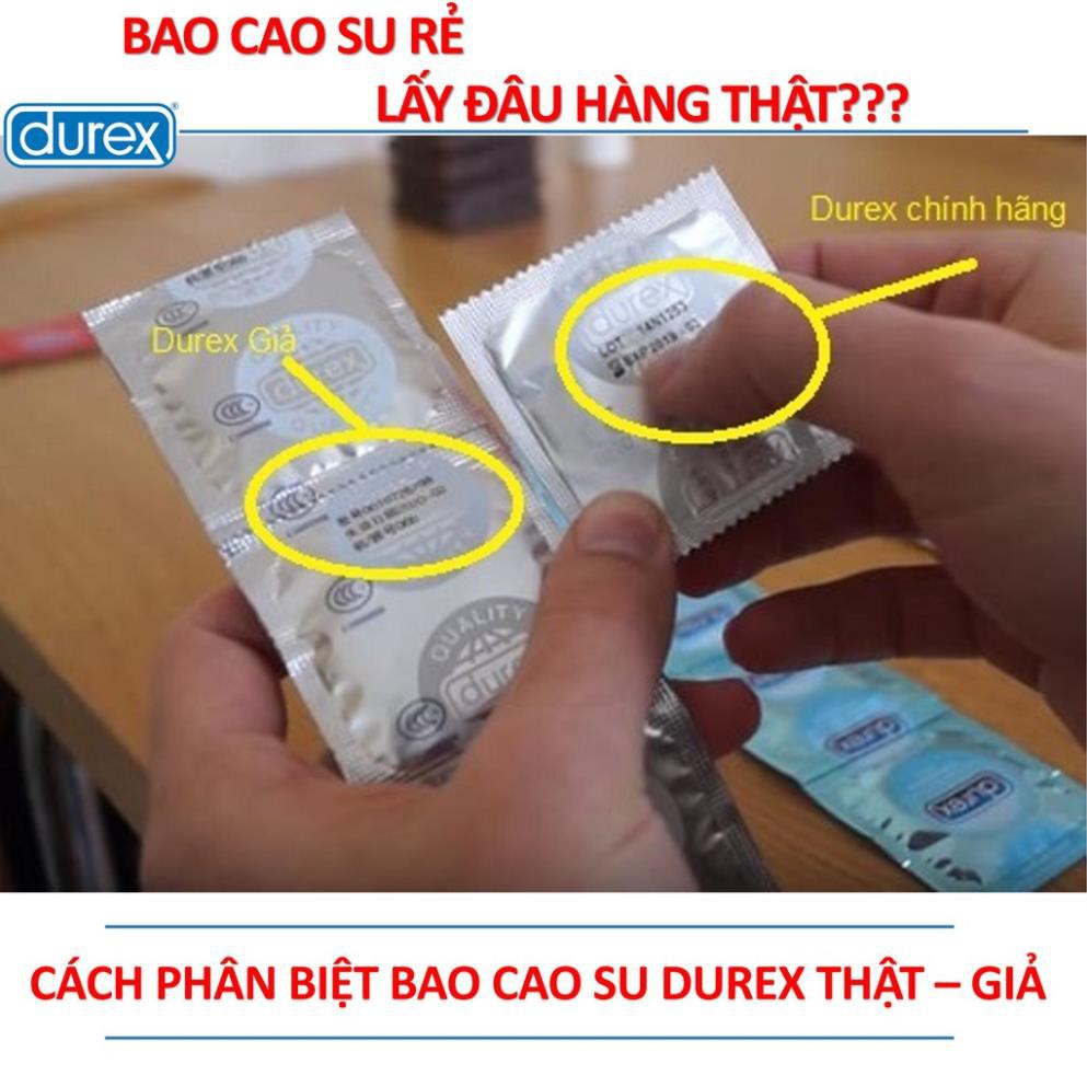 Bao cao su durex INVISIBILE 🔥 SALE SOCK 🔥 siêu siêu mỏng tàng hình hộp 3 chiếc