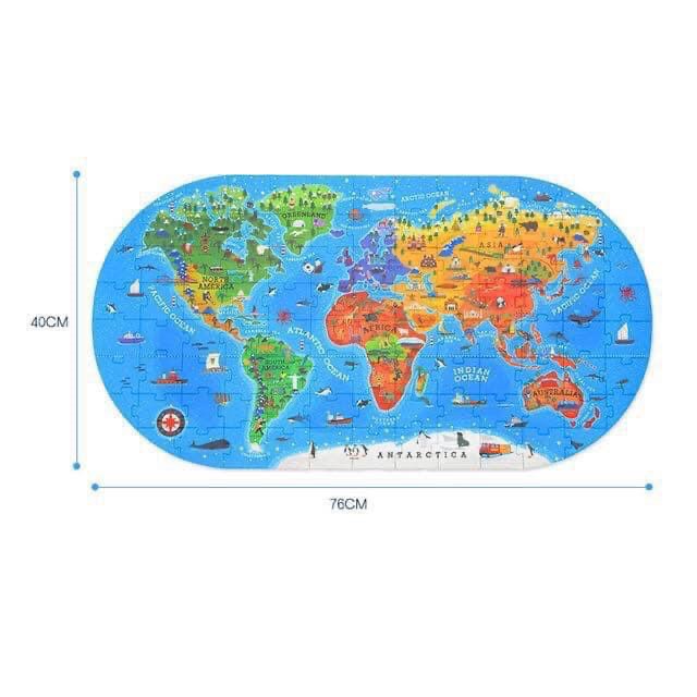 GHÉP HÌNH  MIDEER PUZZLE OUR WORLD -100 Chi Tiết