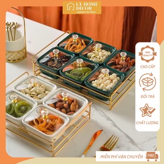 Khay đựng bánh kẹo Tết sang trọng, khay bánh kẹo cao cấp KH002 La Home Decor