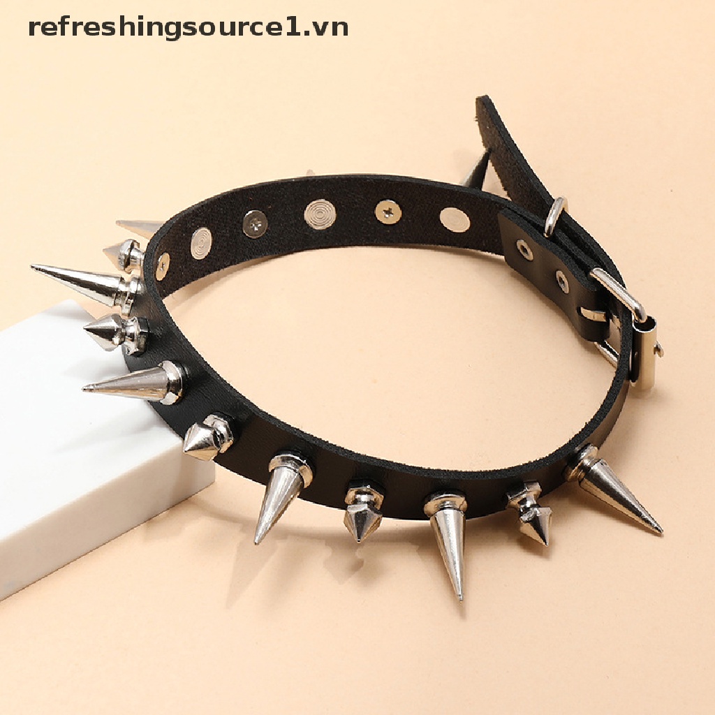 Vòng Cổ Choker Giả Da Dáng Dài Phong Cách Gothic Punk Cá Tính 1.vn