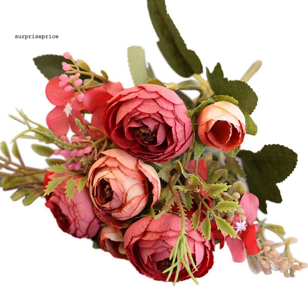 Hoa giả màu sắc tươi sáng dùng trang trí phòng spa