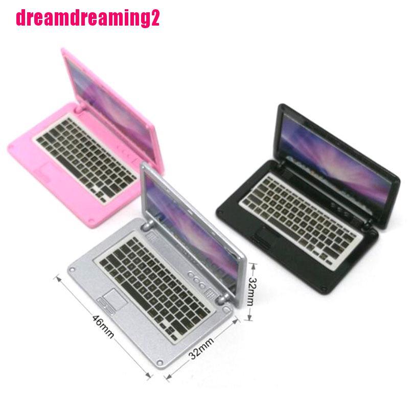 Mô Hình Laptop Thu Nhỏ Tỉ Lệ 1:12 Dùng Trang Trí Nhà Búp Bê