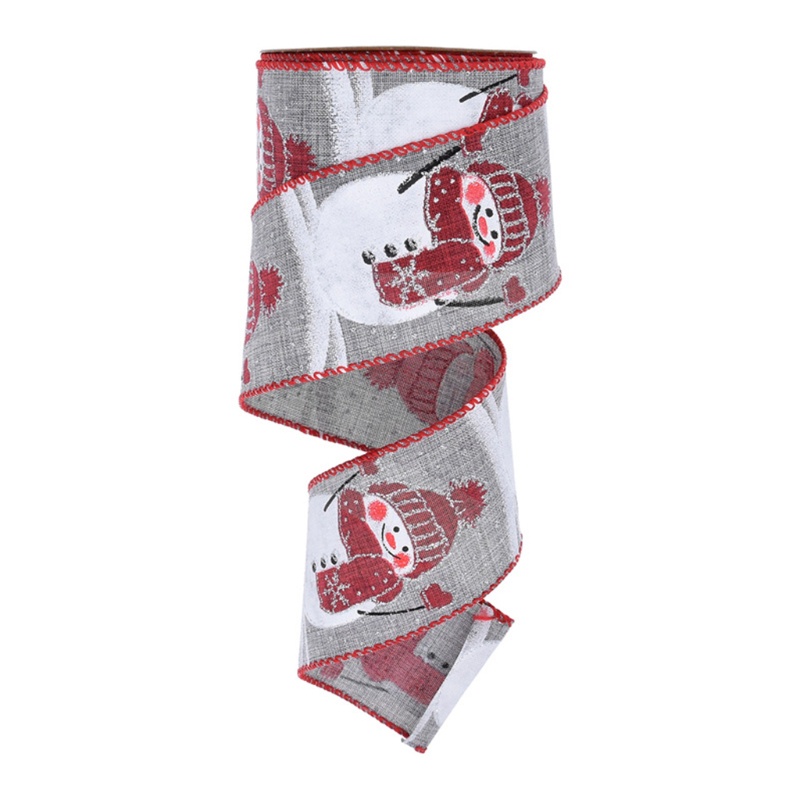 Cuộn Dây Ruy Băng Họa Tiết Hoa Trang Trí Giáng Sinh