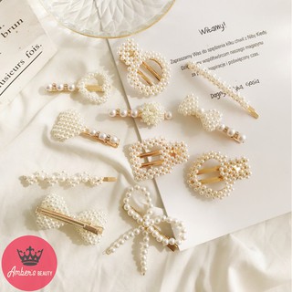 Kẹp Tóc Nữ Cao Cấp Đính Ngọc Đính Đá Siêu Cưng Hàn Quốc J0301