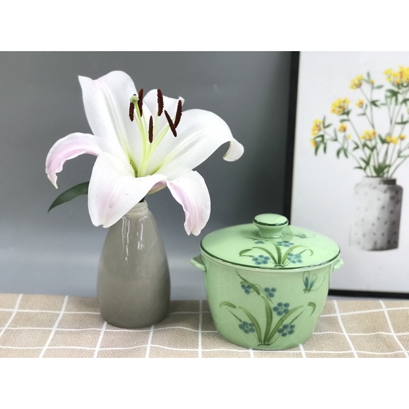 Âu chưng yến ,đựng cơm,đồ ăn dày dặn to_Gốm sứ Bát Tràng