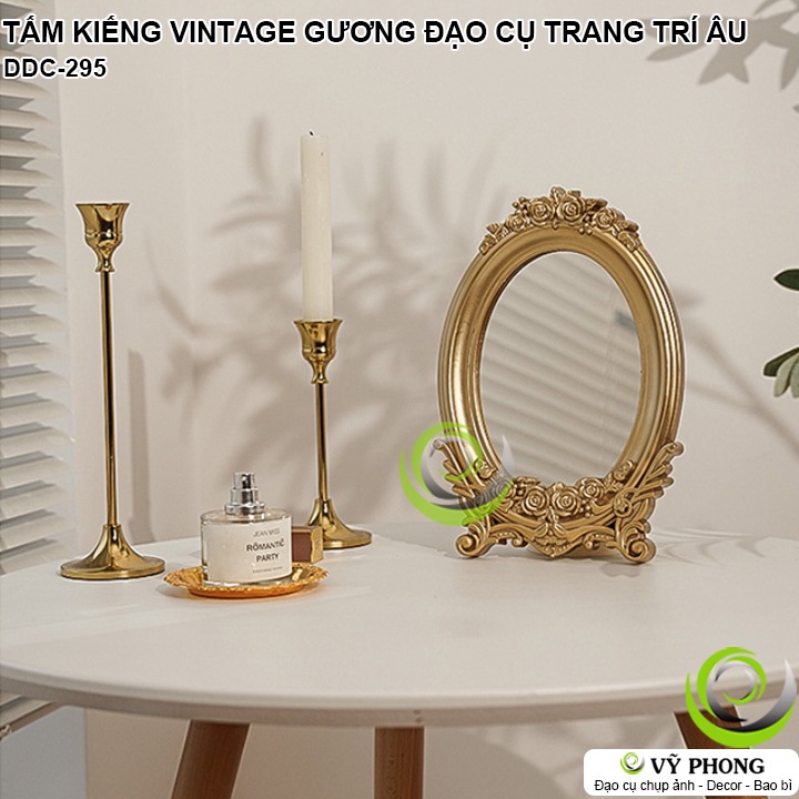 TẤM KIẾNG VINTAGE GƯƠNG CỔ PHONG CÁCH CHÂU ÂU ĐẠO CỤ TRANG TRÍ CHỤP ẢNH SẢN PHẨM TRANG SỨC MỸ PHẨM DDC-295