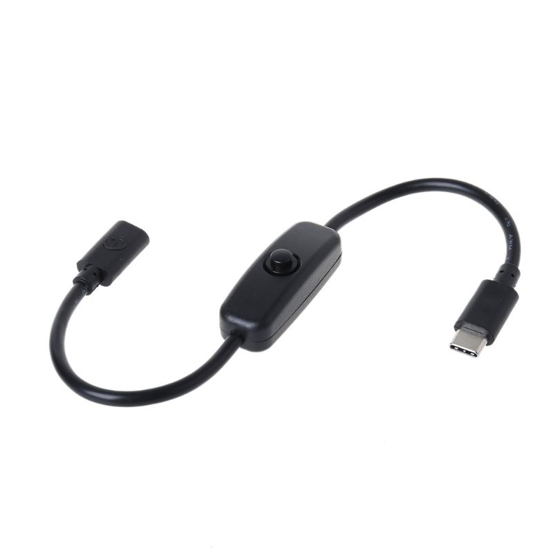 Dây Cáp Sạc USB Type C Kèm Nút Bật Tắt 27cm Chuyên Dụng