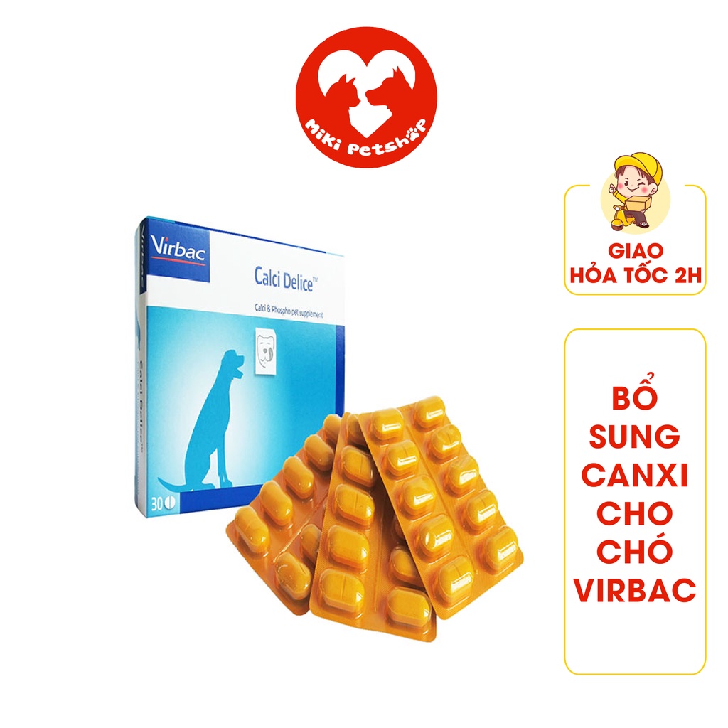 Bổ Sung Canxi Cho Chó Virbac Calci Delice - Miki Petshop