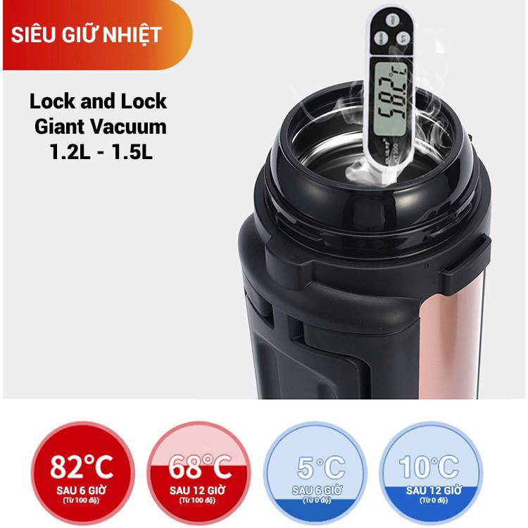 Bình Giữ Nhiệt Lock&Lock Giant Vacuum Hot Tank LHC1411 LHC1412 LHC1413  - K-MALL