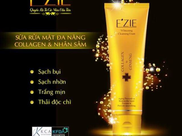 EZIE Sữa rửa mặt E'zie đa năng Collagen và Nhân Sâm 130ml