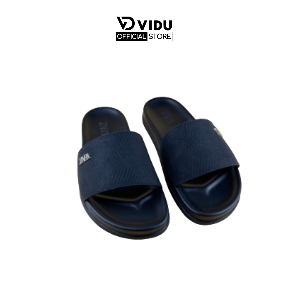 Dép nam thời trang ZARA ViDu 21107  màu đen đính logo êm chân chống thấm nước