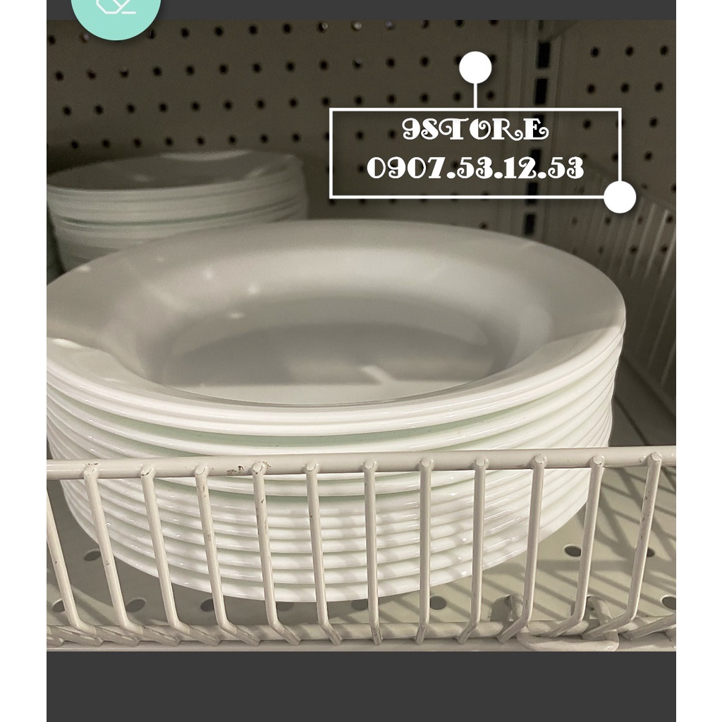 Corelle USA - Winter Frost White - Combo 02 Dĩa Soup Có Vành  21cm - 15oz Rimmed Soup Bowl