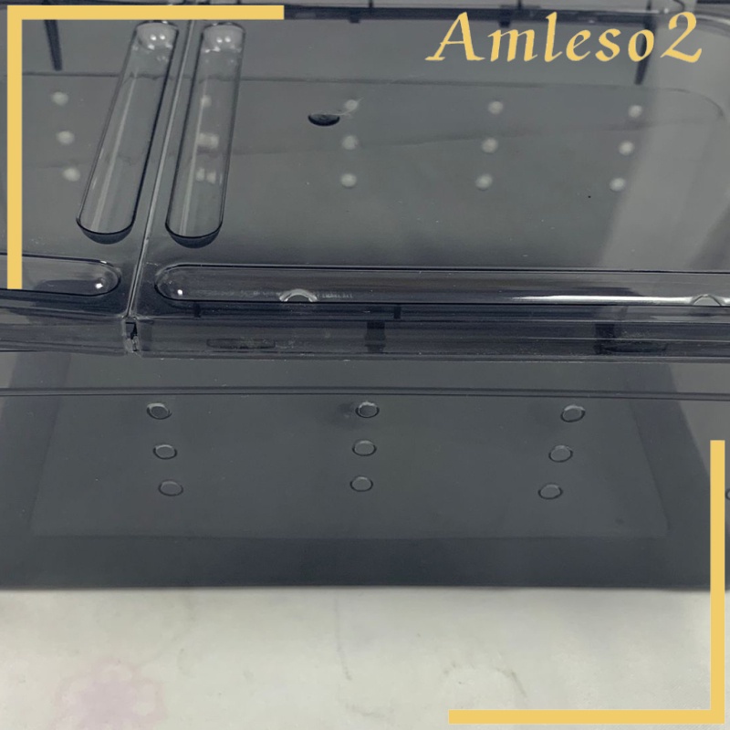 Plastic Box Insect Reptile Transport Breeding Live Worms Food Feeding Box