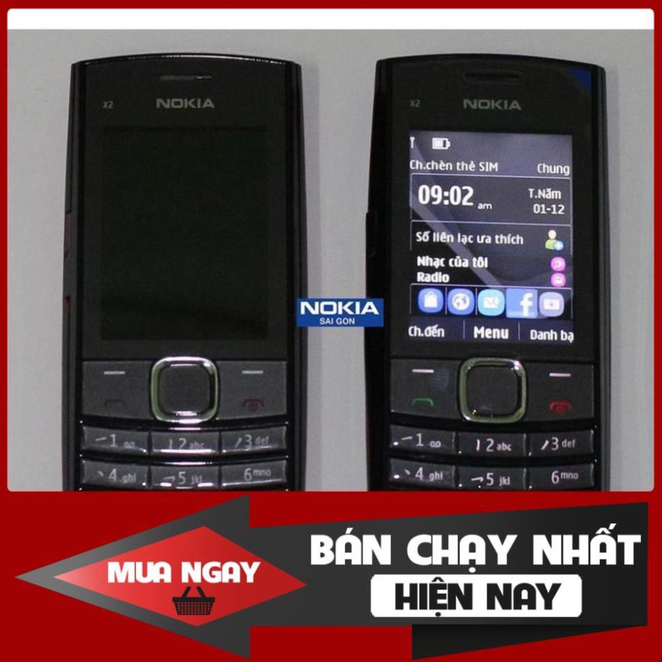 Free HOT Vỏ Bộ Có Sườn Nokia X2 02 ,Tặng Bàn Phím Kèm Theo