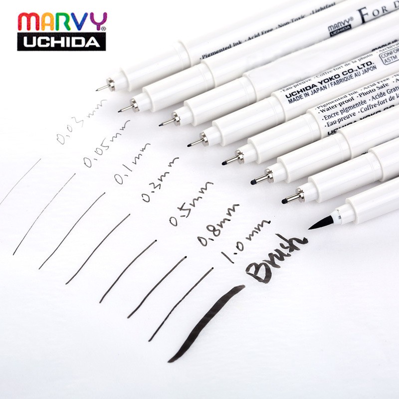 Bút Line Đi Nét Chuyên Nghiệp Marvy 4600 trang trí sổ tay, bullet journal, lưu bút, album