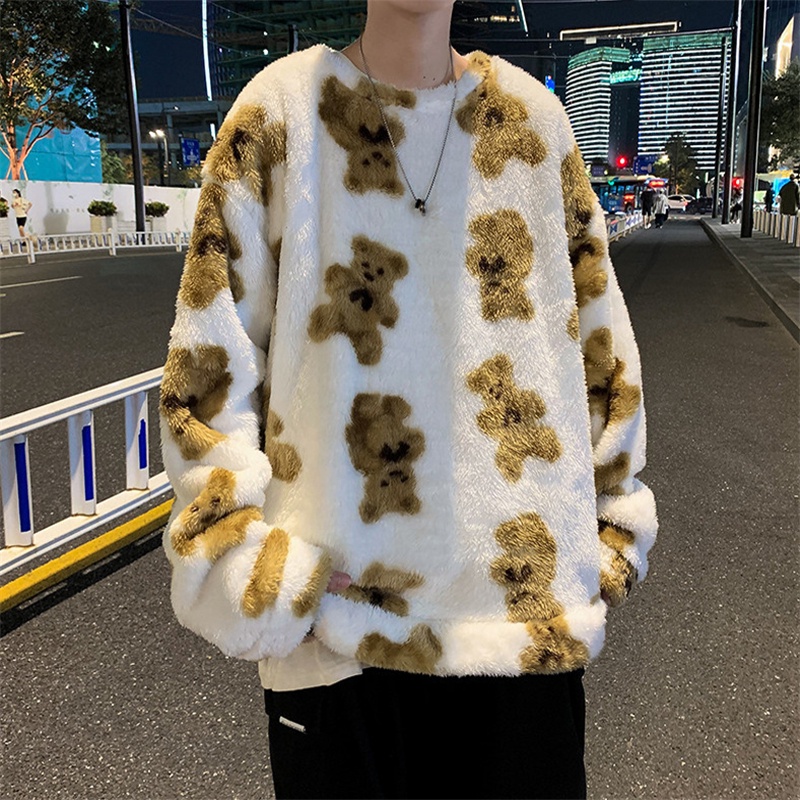 Áo sweater tay dài cổ tròn phong cách Hàn Quốc trẻ trung thời trang dành cho nam