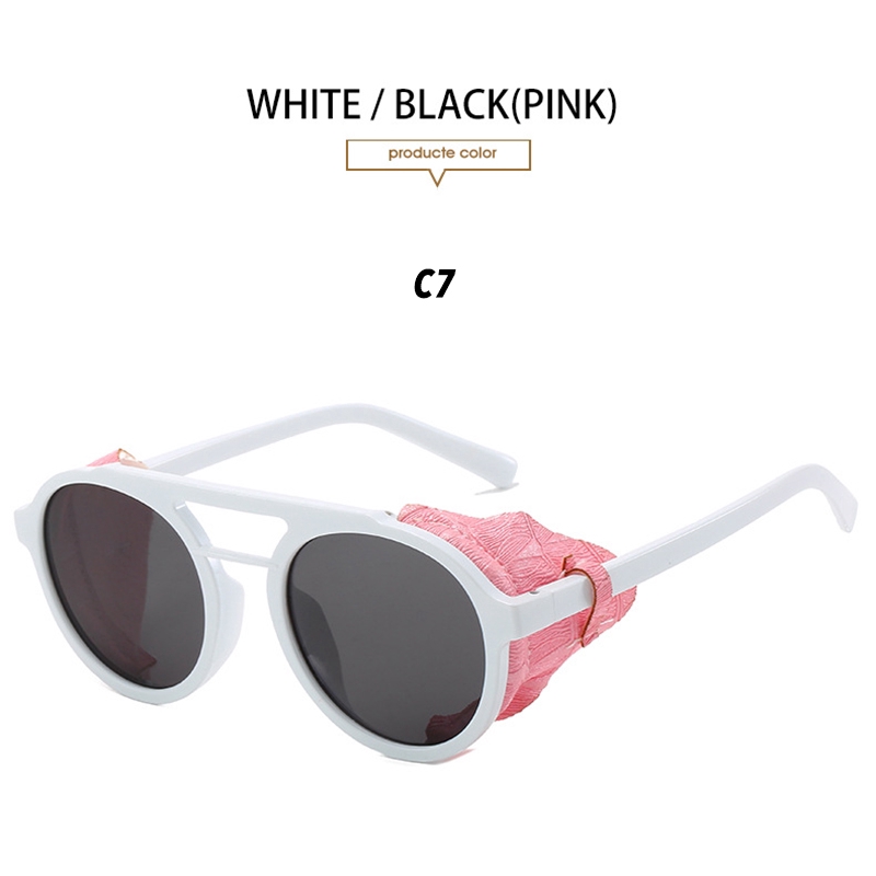 Kính Mát Tròn Chất Lượng Cao Phong Cách Steampunk Cho Nam Và Nữ