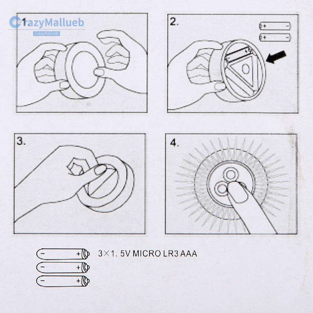 Crazymallueb❤LED Battery-powered Wireless Night Light Stick Tap Touch Lamp Light❤Lighting