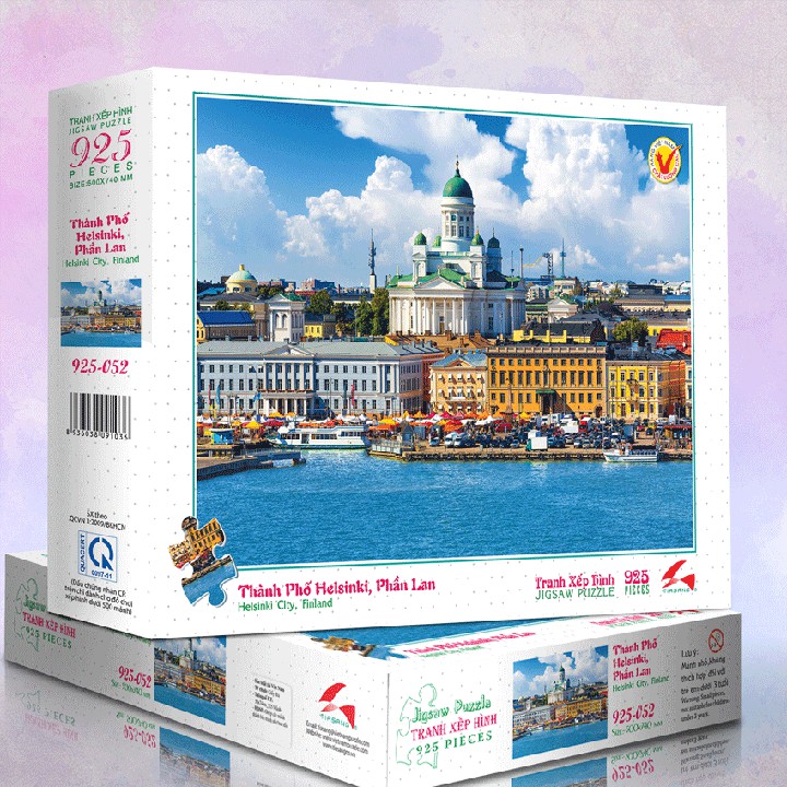 Tranh xếp hình Jigsaw Puzzle giải tỏa stress Tia Sáng 925 mảnh - Thành Phố Helsiki, Phần Lan - MSP: 925-052