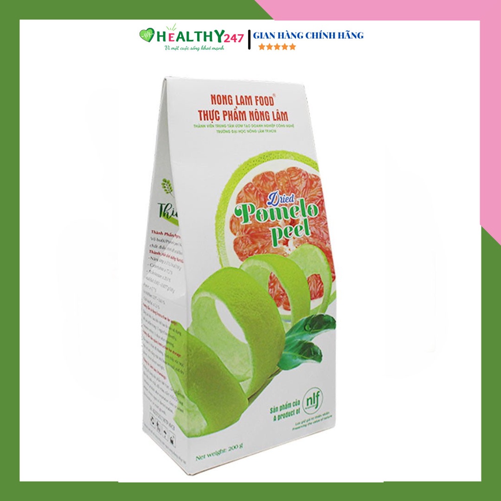 Vỏ Bưởi Sấy Dẻo Nông Lâm Food Gói 200g ăn vặt có tác dụng tốt cho sức khỏe Healthy247