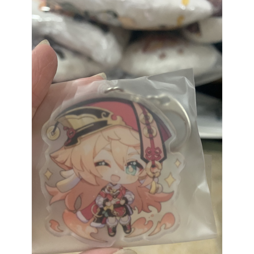 Móc khóa genshin impact cute ayaka yoimiya sayu eula rosaria yanfei kazuha