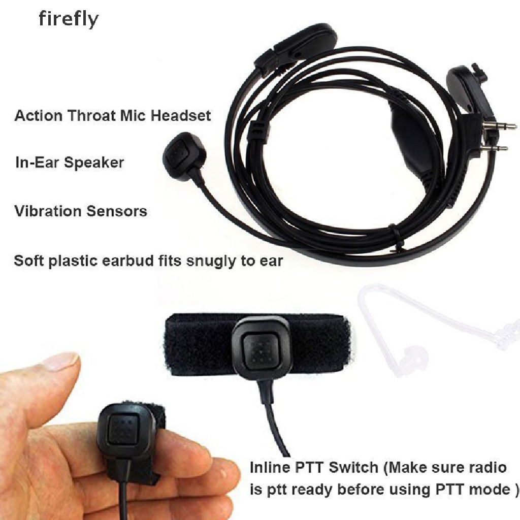 Tai nghe có mic đeo ngón tay PTT chuyên dụng cho bộ đàm Baofeng UV5R 888s