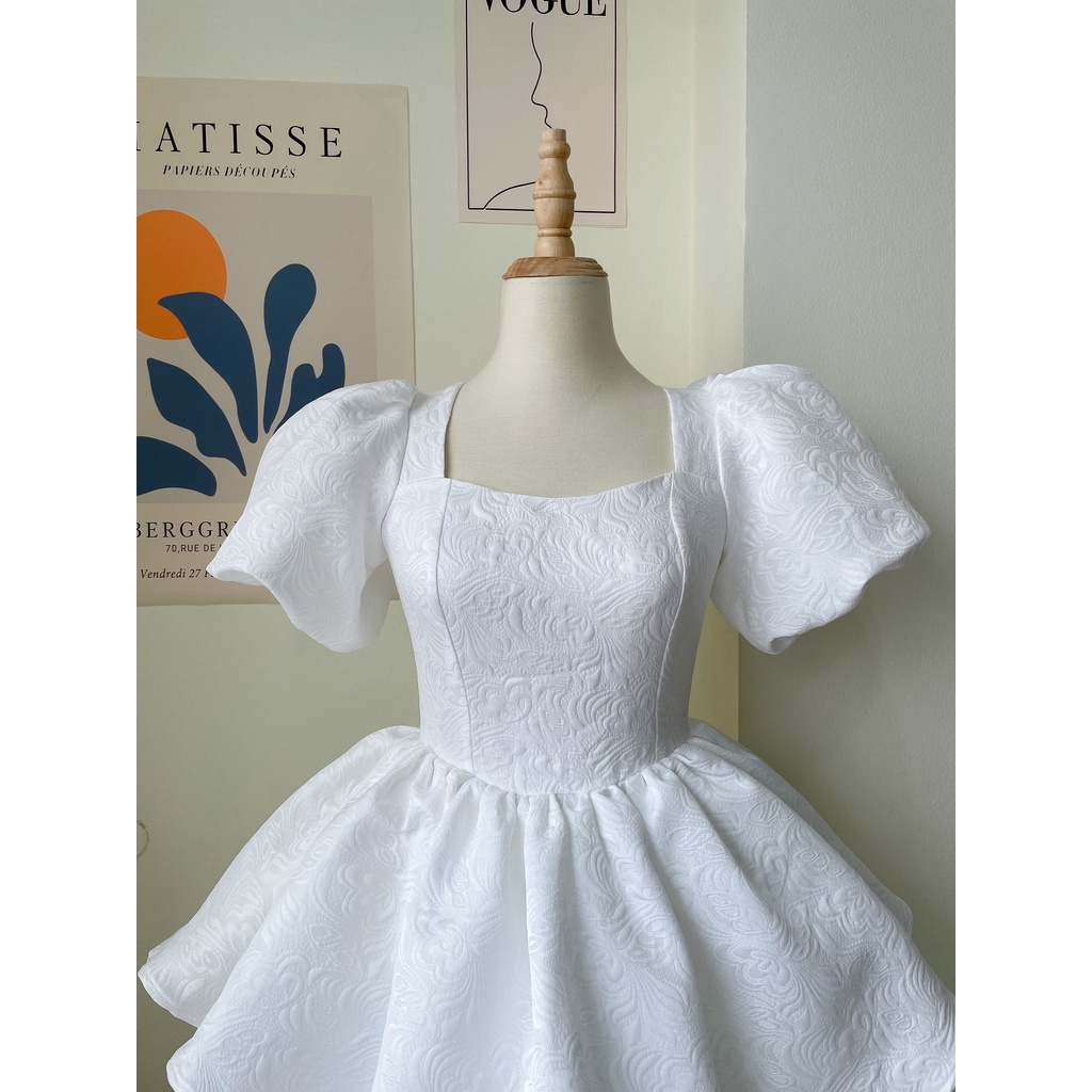 Đầm dự tiệc, đầm dáng xòe công chúa Camellia Dress - Flower & Dot