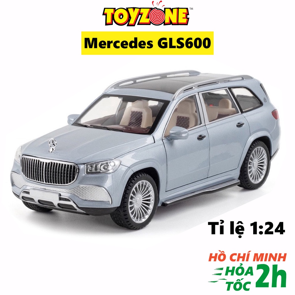 Xe mô hình Mercedes GLS600 tỉ lệ 1:24 hãng Chimei chất liệu kim loại