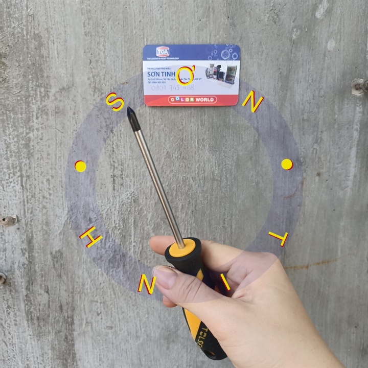 Tua vít BA KE cán mềm PH1x100mm (+) Tolsen 20007