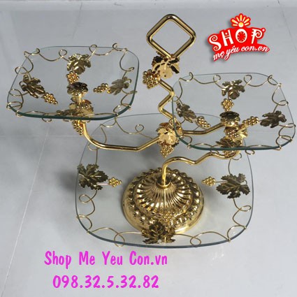 ĐĨA THỦY TINH 3 TẦNG