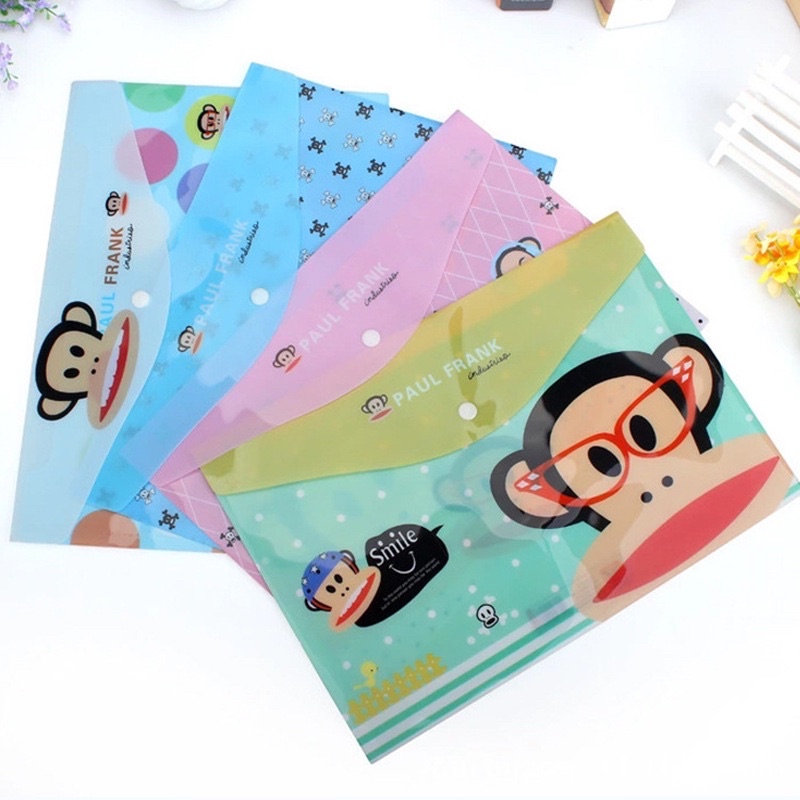 Túi khuy hoạt hình, Túi đựng tài liệu A4 có khuy bấm ,Túi my clear hình, cặp đựng tài liệu