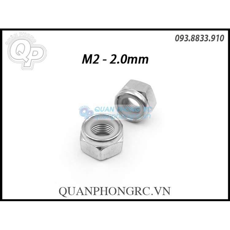 Tán lock M2 2.0mm (10 Con/Bộ)