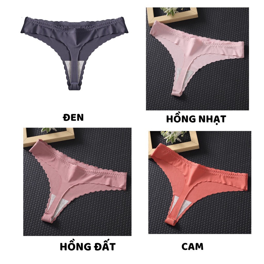 Quần Lọt Khe Nữ - Quần Lót Lọt Khe đúc su thiết kế viền sóng gợi cảm sexy quyến rũ DAN STORE MÃ 5027