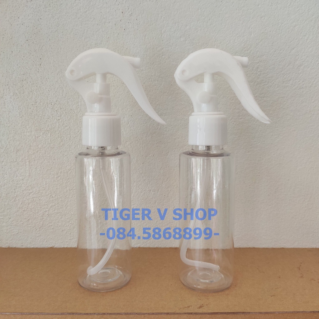 Chai pet 100ml vòi bóp xịt phun sương