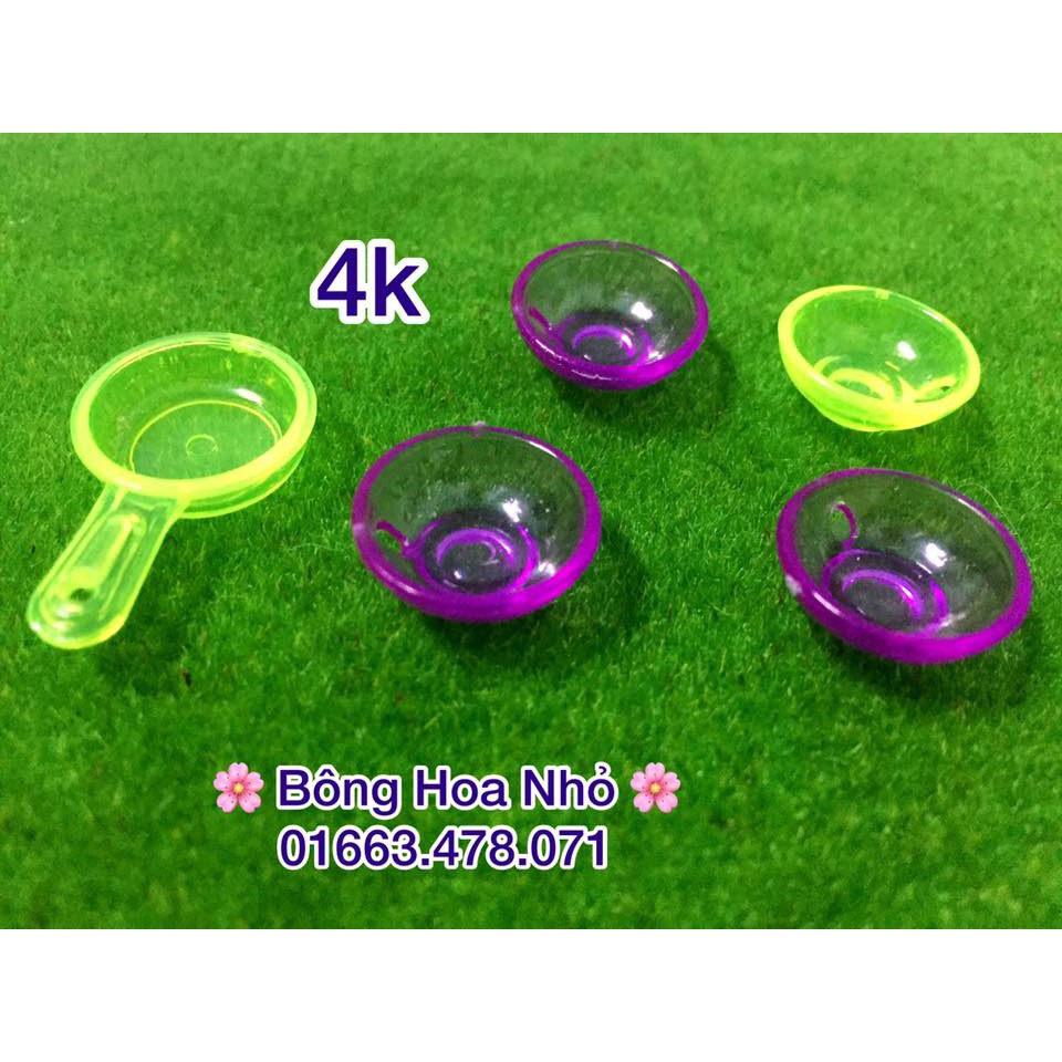 Đồ chơi búp bê - Chén bát dĩa, ly, bộ ấm trà, xoong chảo - vật dụng nhà bếp cho búp bê