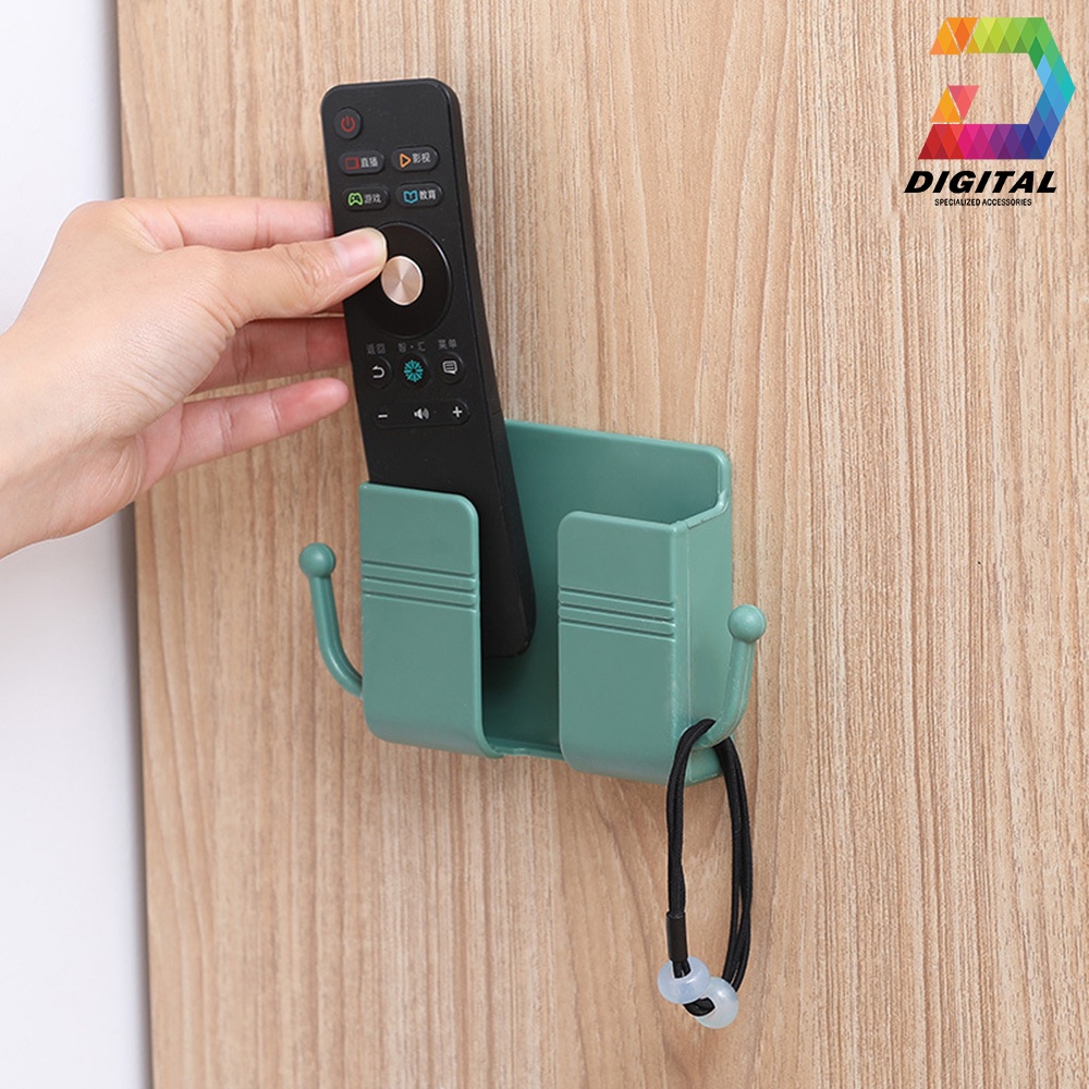 Giá Đỡ Điện Thoại Dán Tường Có Móc Treo Phụ Kiện