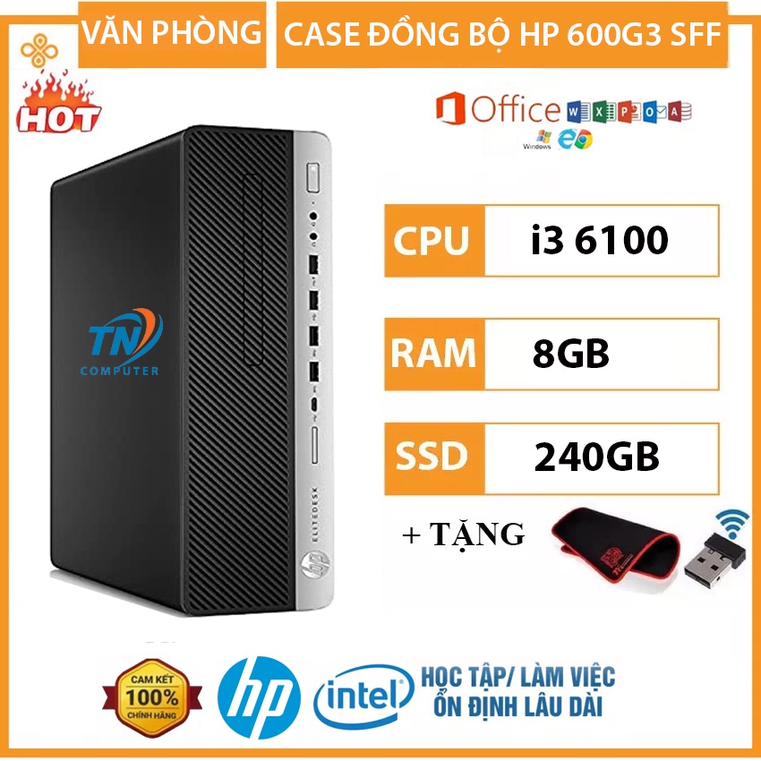 Máy Tính Đồng Bộ HP PRODESK 600G3 Core i3 6100 Ram 8GB SSD 240GB  Bảo Hành 12 Tháng