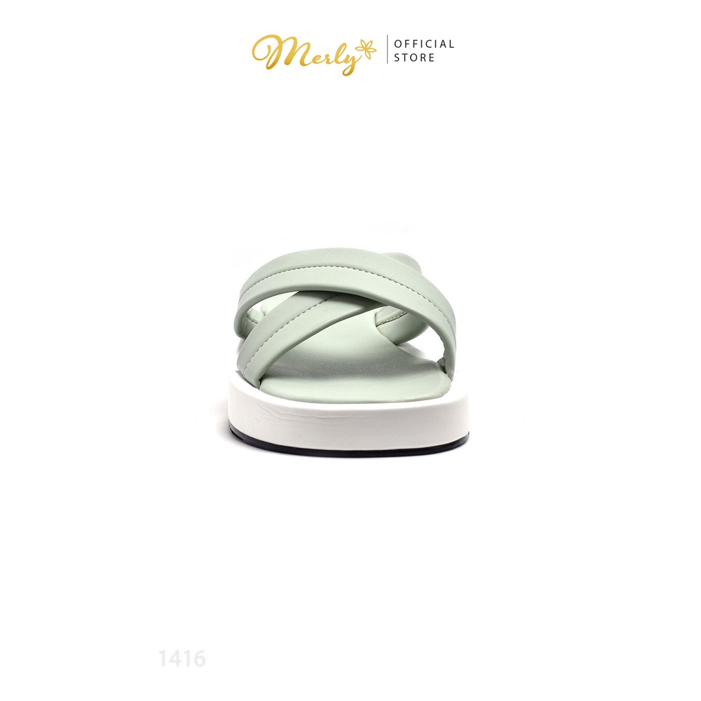 Dép đế bánh mì quai chéo Merly 1416