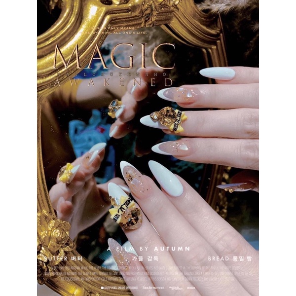 Con dấu silicon in hình nail french đầu móng tay