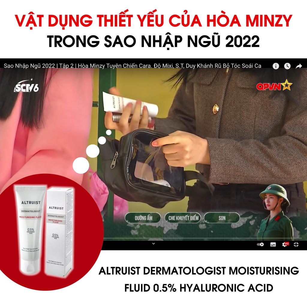 Kem Dưỡng Ẩm Thế Hệ Mới Altruist Dermatologist Moisturising Fluid 0.5% Hyaluronic Acid 50ml