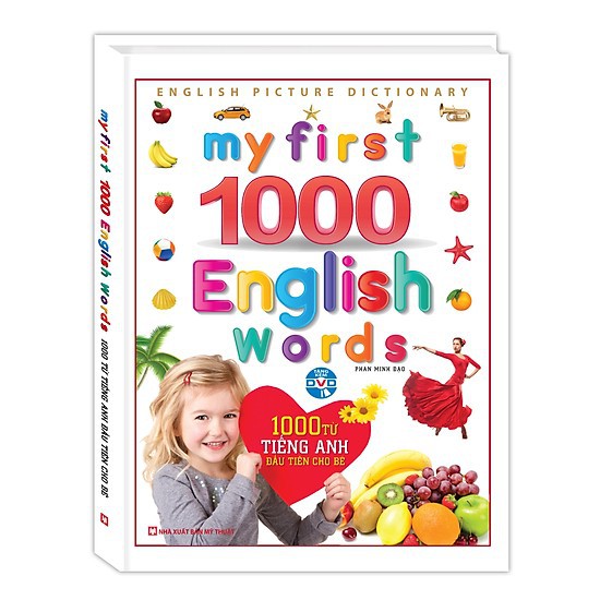 Sách - 1000 Từ Tiếng Anh Đầu Tiên Cho Bé (Kèm DVD) - Tái Bản | BigBuy360 - bigbuy360.vn