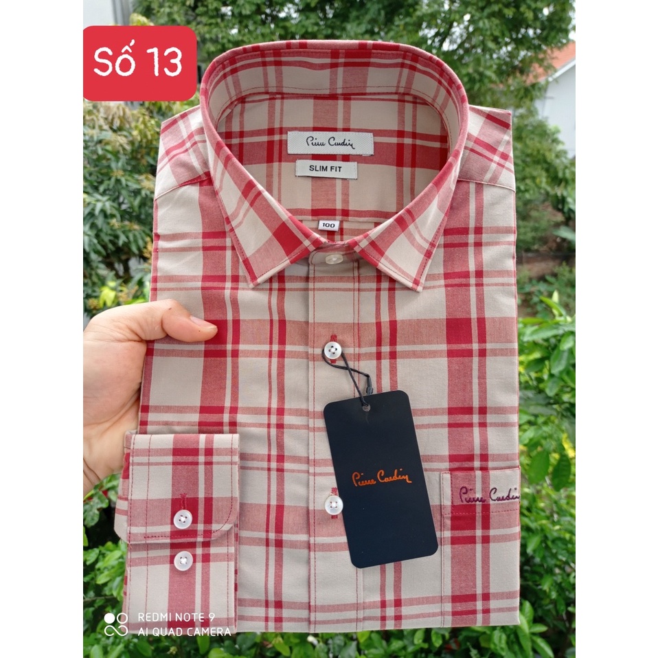 Size 105  các màu áo sơ mi dài tay Pie xuất Hàn lịch sự chất đẹp mẫu mới