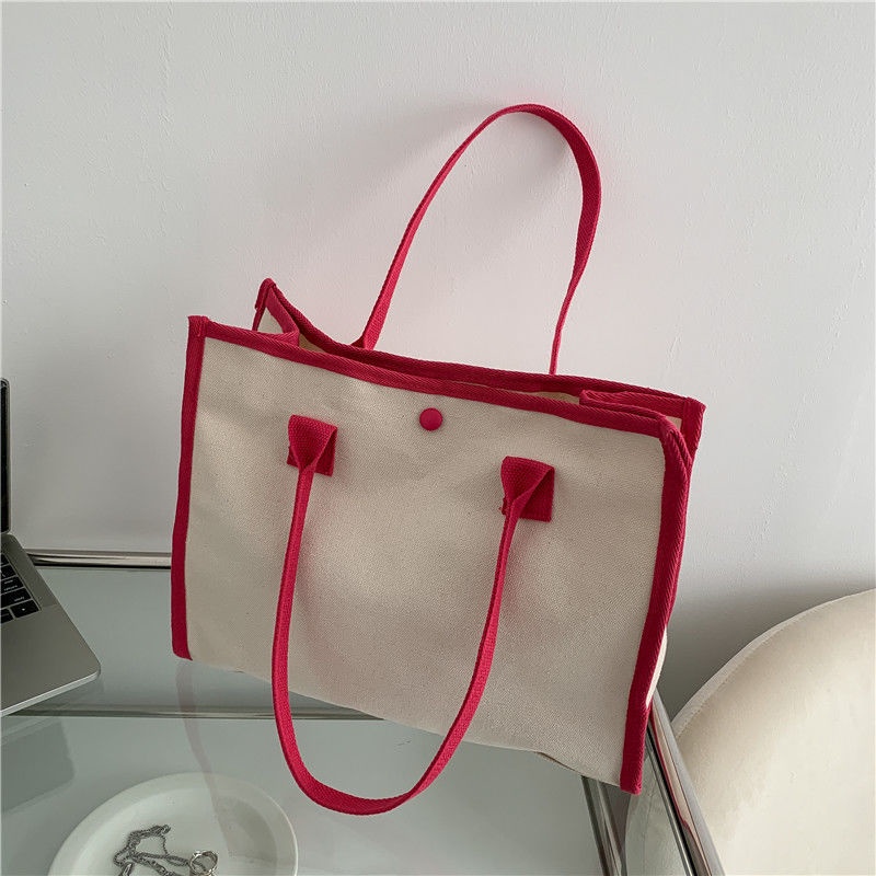 Túi Xách Canvas Cỡ Lớn Thiết Kế Đơn Giản Thời Trang Cho Nữ