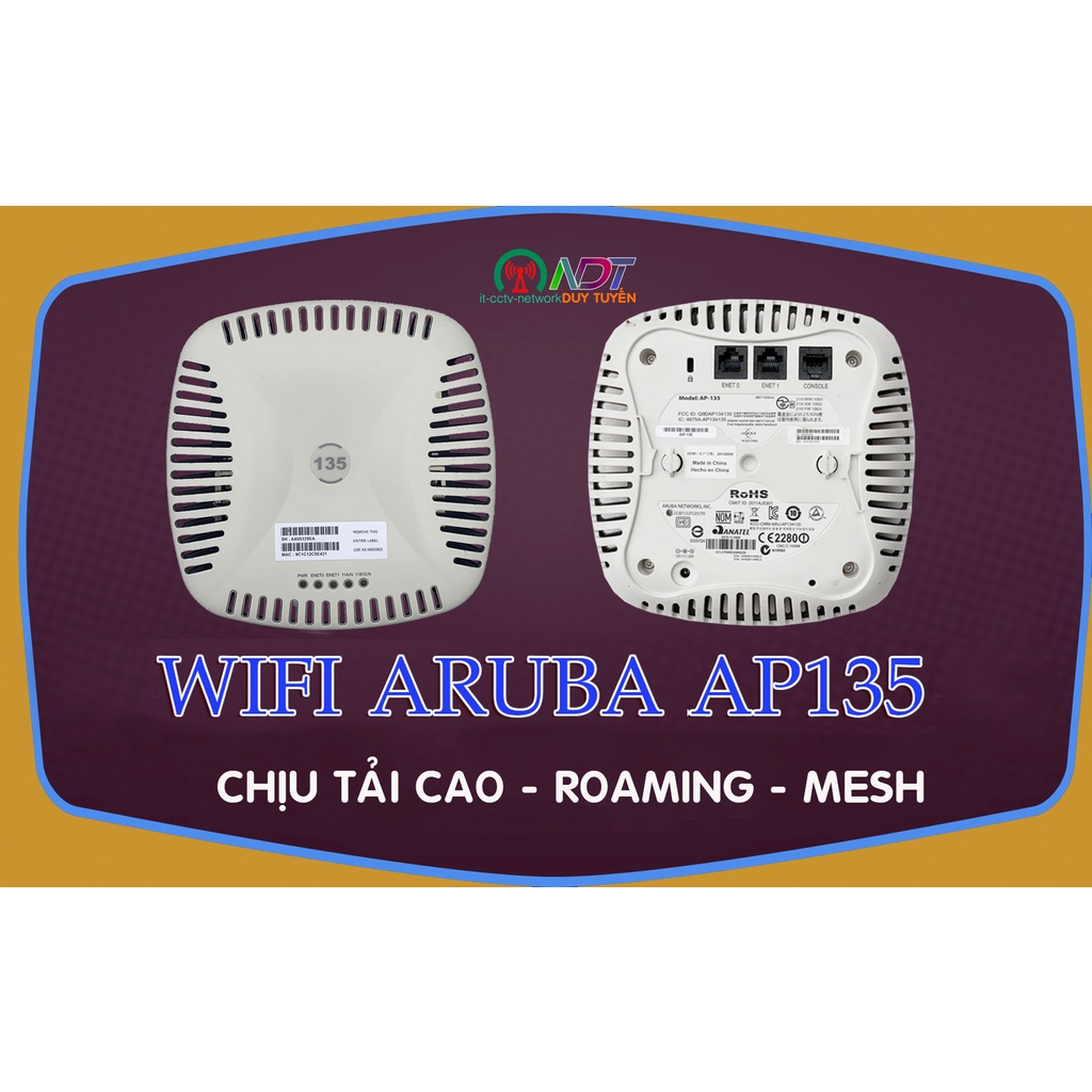 ✅Aruba IAP135 - Bộ Phát Wifi Chuyên Dụng - Roaming - Mesh aruba ap135