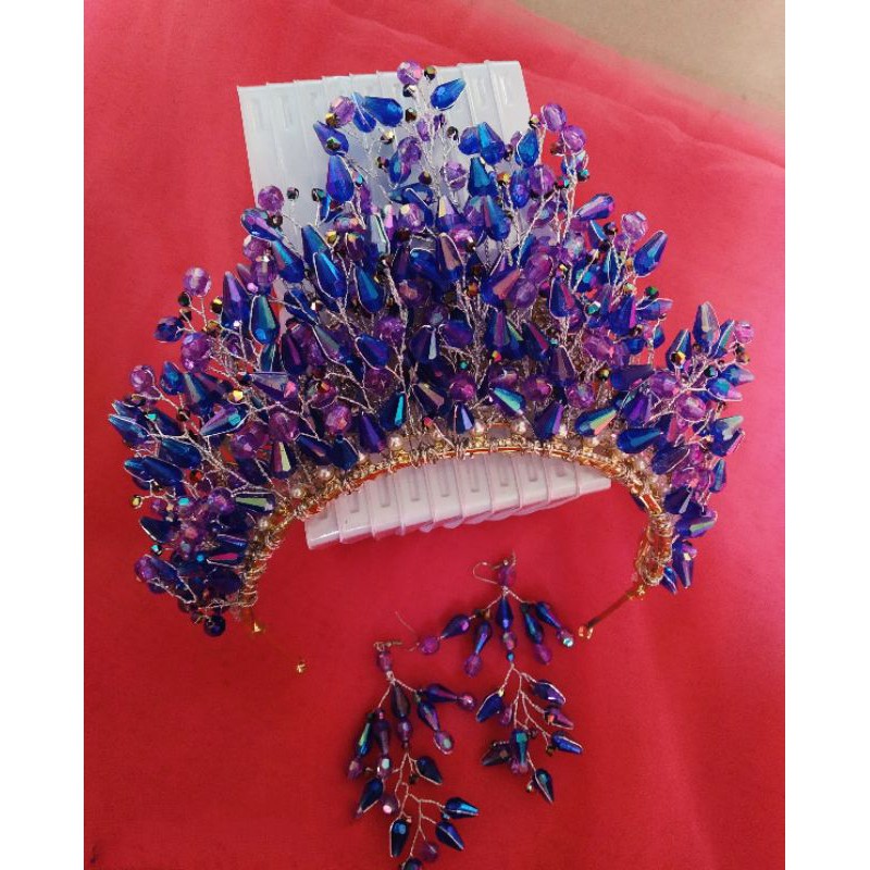 vương niệm phale xanh thủ công không kèm bông tai