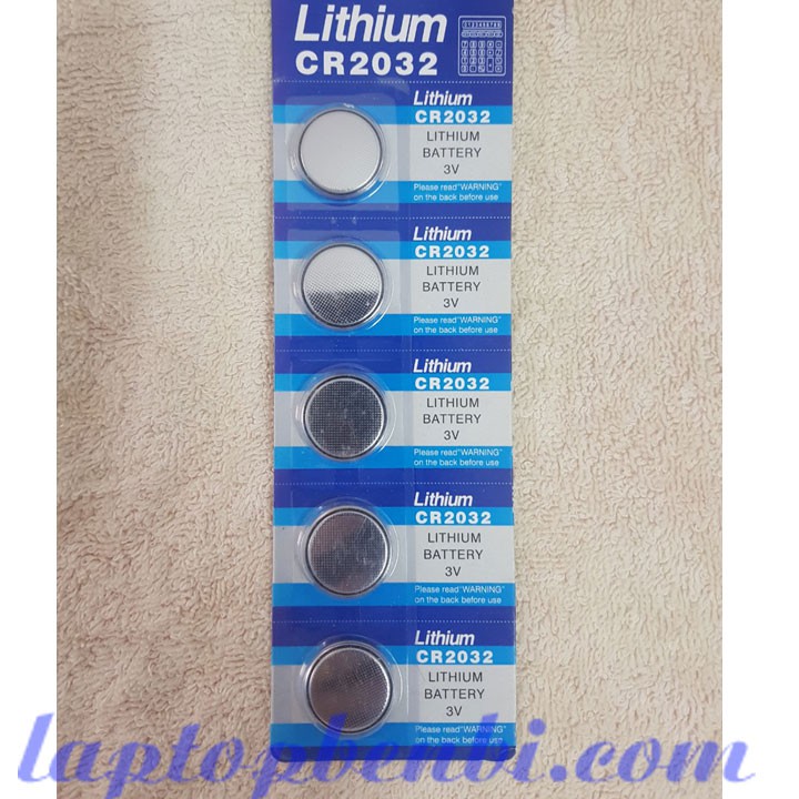Vỉ 5 viên PIN CMOS lithium CR2032 dùng cho máy tính, laptop, các thiết bị điện, điện tử, Remote Bluetooth