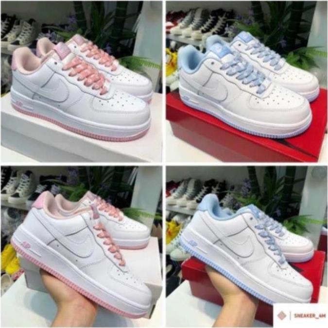 Giày thể thao nike_AF1 đế xanh, đế hồng, Giày Sneaker AF1 nam nữ cao cấp - Hàng chuẩn Full Box Bill