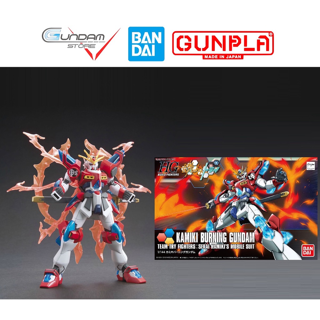 Mô Hình Gundam HG Kamiki Burning Bandai 1/144 Hgbf Build Fighter Đồ Chơi Lắp Ráp Anime Nhật